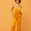 Thumbnail: Apricot Plunge Jumpsuit