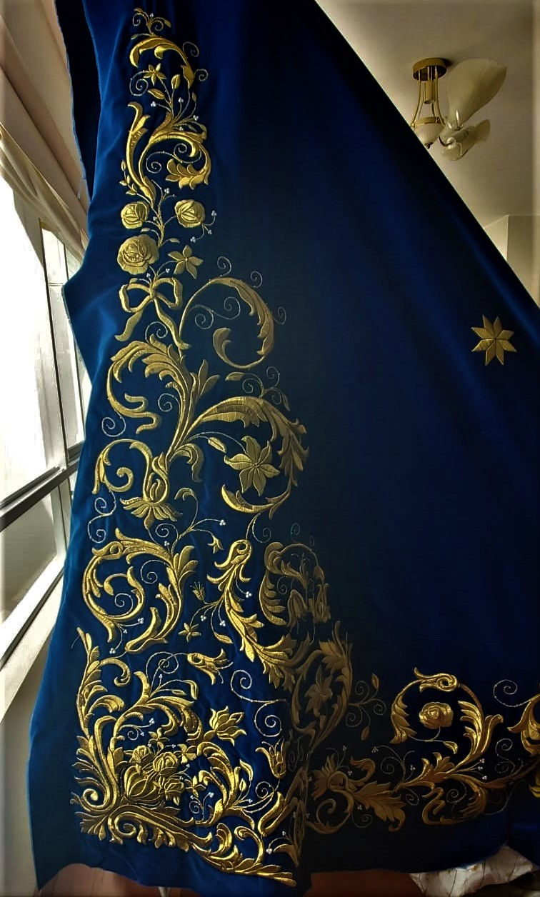 Delantero Manto Virgen Dolorosa Malaga