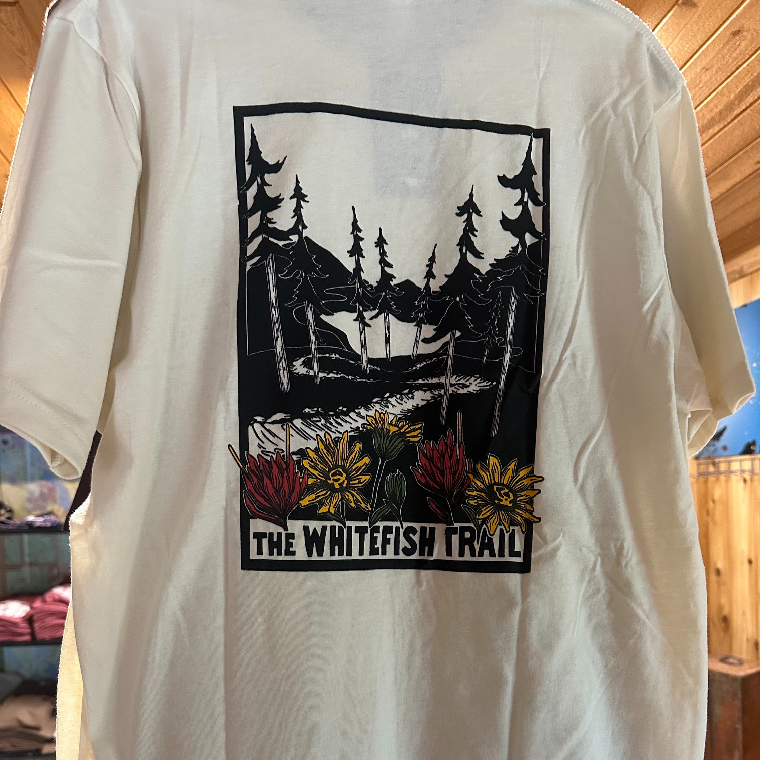 The Whitefish Trail Ivory T-shirt