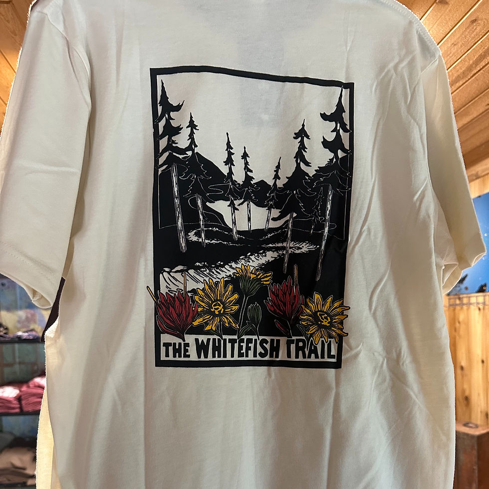 Thumbnail: The Whitefish Trail Ivory T-shirt