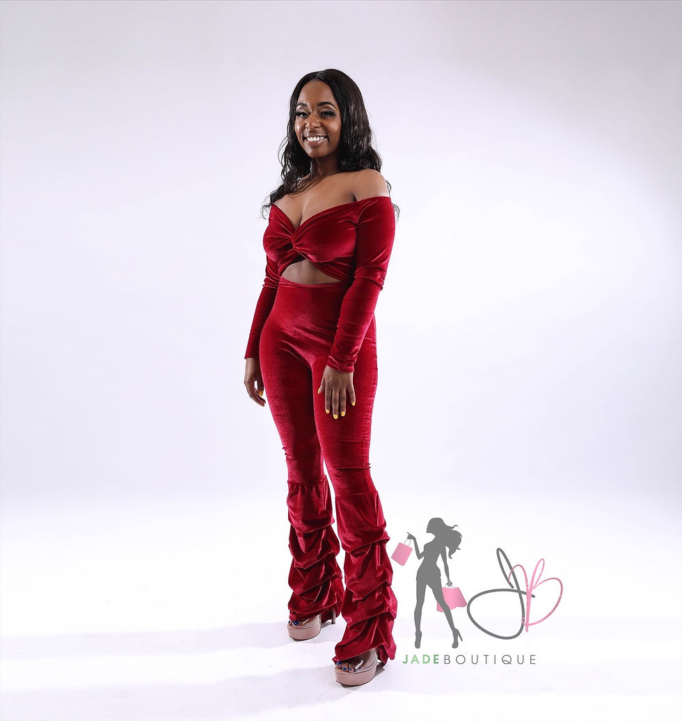 Sweet Red Velvet Jumpsuit