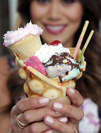 bubble waffle station hire caterers