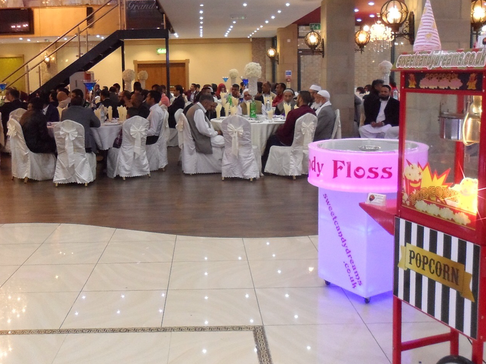 popcorn and candy floss machine hire