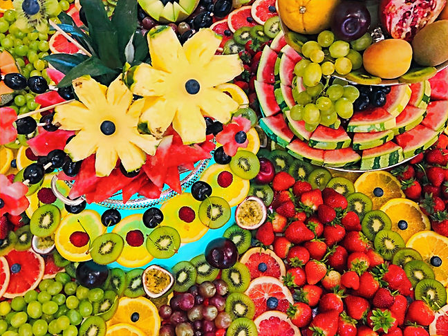 fruit table display hire cterers fruit palm tree sweet candy dreams doncaster leeds bradfo