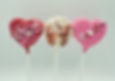 heart image cake pops