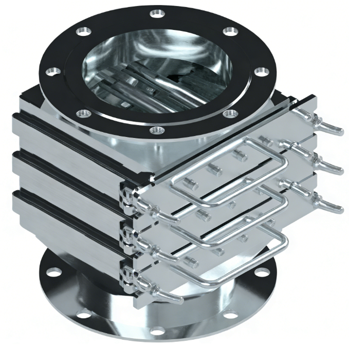 Drawer type permanent magnet iron separator