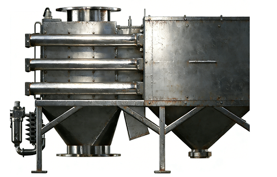 Pneumatic self-cleaning drawer type iron separator.png