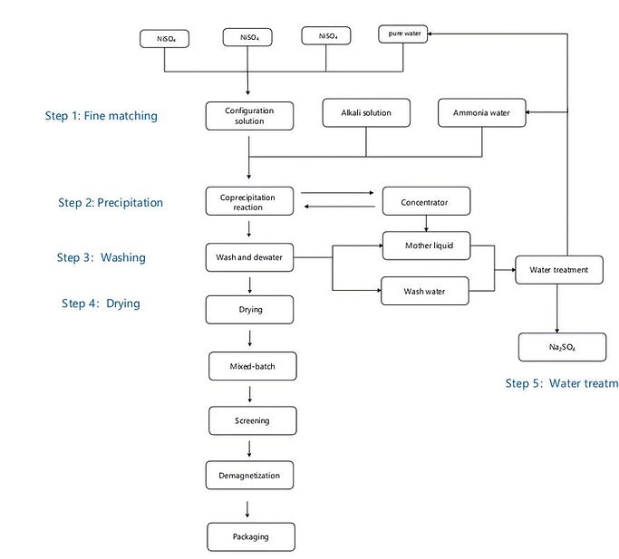 NMC flow chart, NCMprocess diagram
