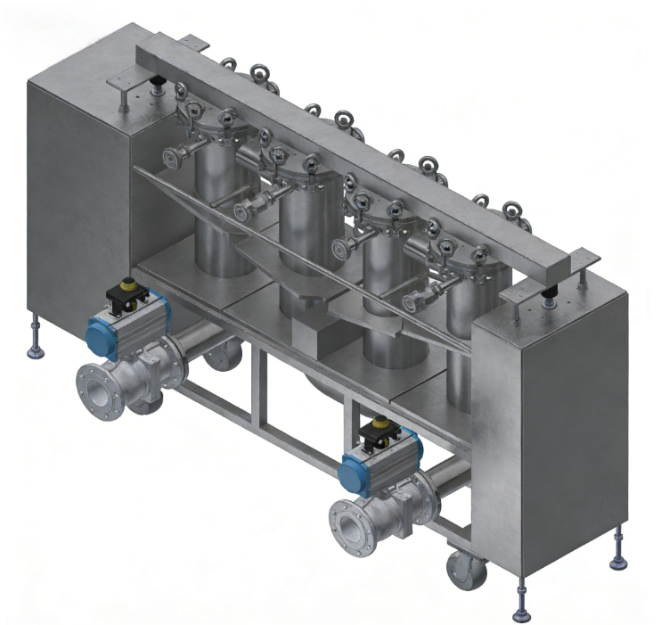 Semi-automatic permanent magnet slurry iron separator