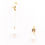 Thumbnail: Irregular Chain Pearl Earrings Gold