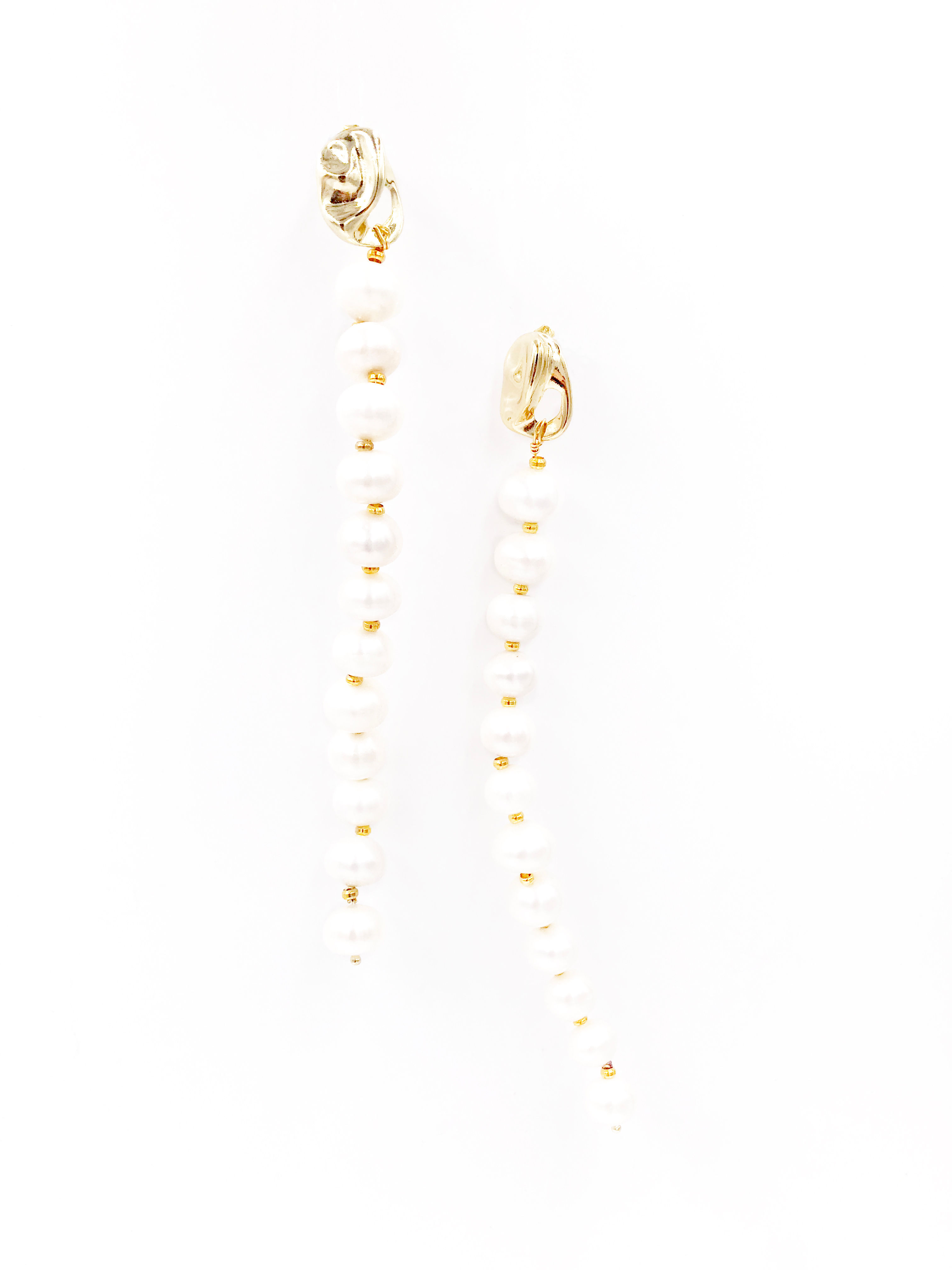 Pearl Drop Earrings Gold