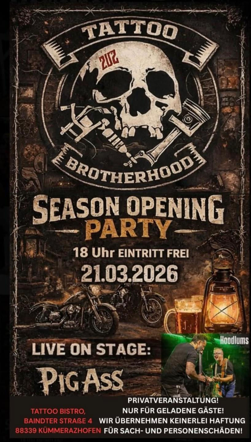 Tattoo Brotherhood - Season Opening Party