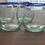 Thumbnail: Handblown Glasses from Uganda - Set of 4 - Blue rim