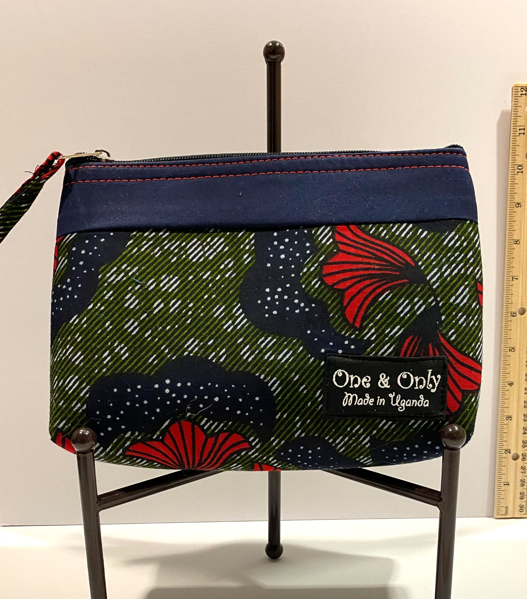 Medium Make-up or Accessory bag from One and Only Uganda - Kitenge clot