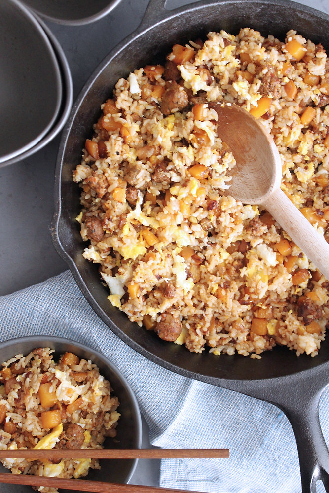 Butternut Squash & Chorizo Fried Rice