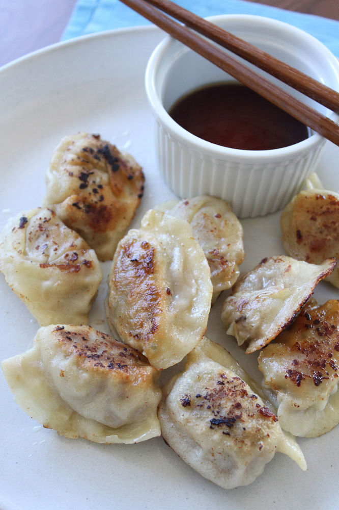 Homemade Beef & Pork Potstickers