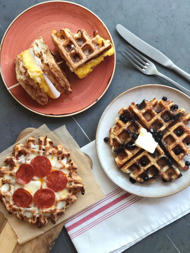 "Chaffles" for Breakfast, Lunch & Dinner