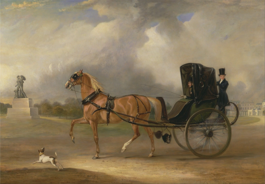 John Ferneley – William Massey Stanley driving his Cabriolet in Hyde Park – Google Art Project