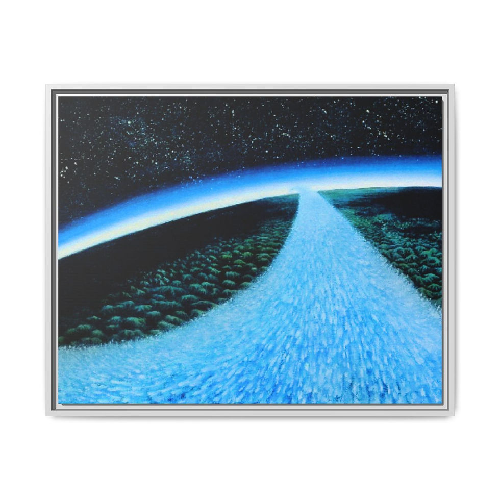 Thumbnail: The Bird of Hope - Print on canvas 76cm x 61cm - Framed (3 colors)