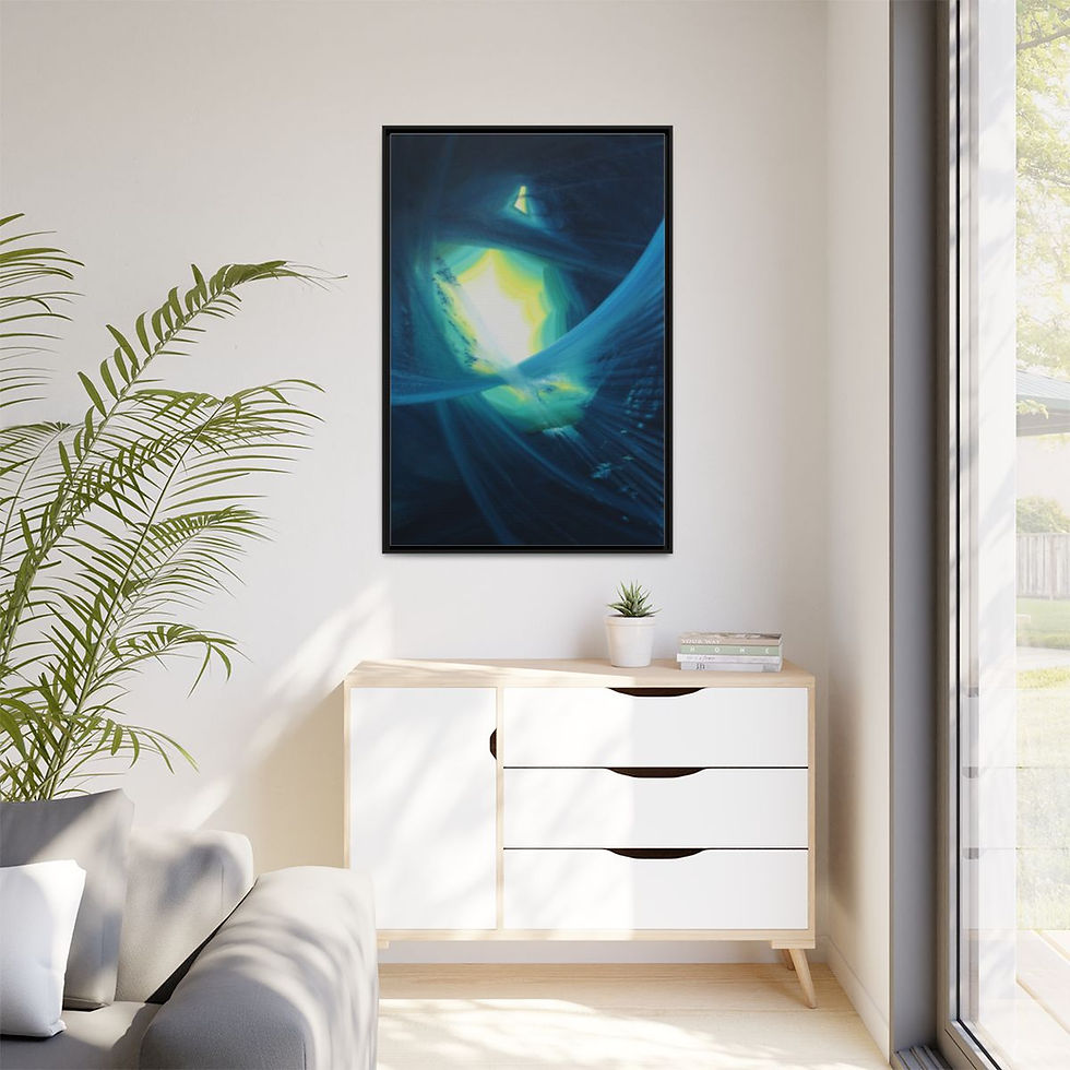 Miniature : Wild Tunnel - Matte Canvas Print 81cm x 122cm , Framed (Multi-color)