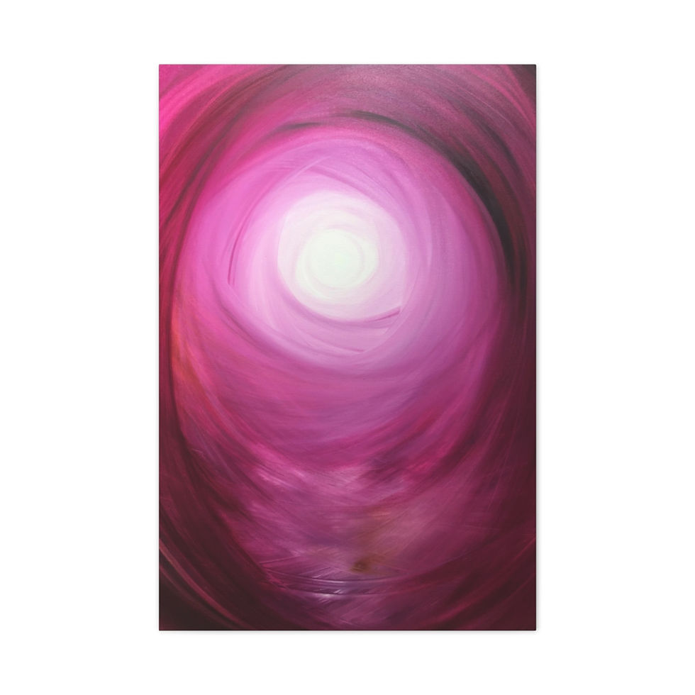 Thumbnail: Pink Tunnel of Transcendence - Print on canvas - 61cm x 91cm