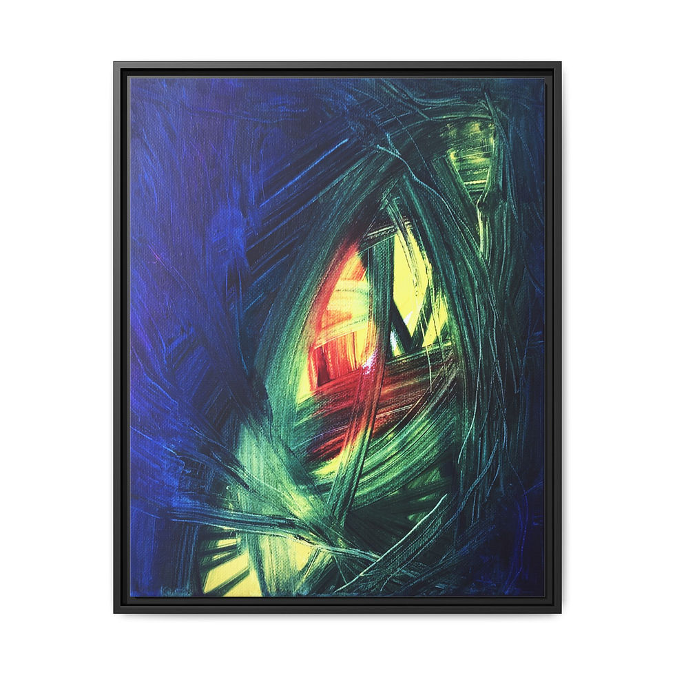 Thumbnail: Reggae Micro Perfect Day - Print on Canvas - Framed