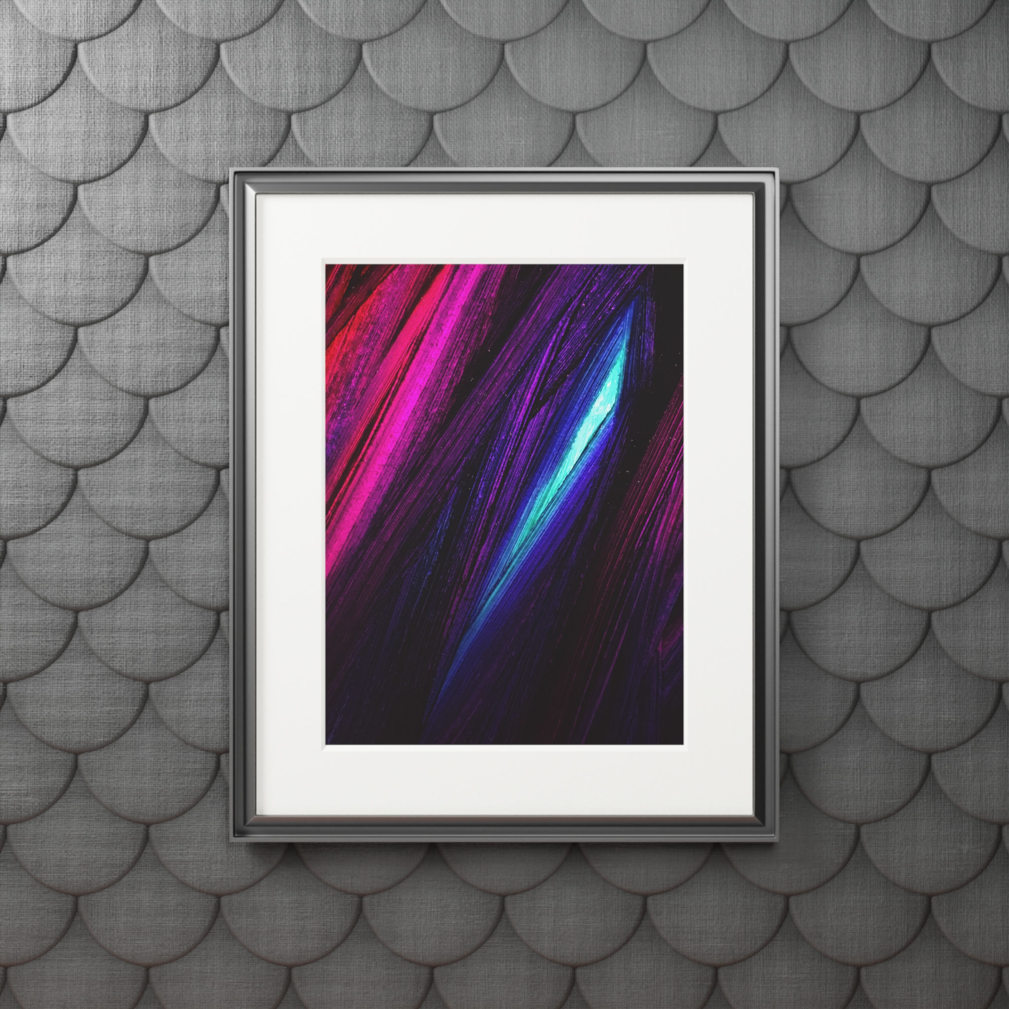 Blue Purple Tunnel - Passepartout Frame