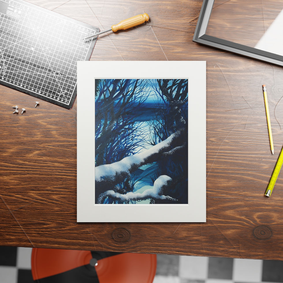 Thumbnail: Magical Winter Forest Passepartout Frame