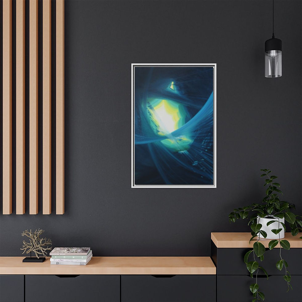 Miniature : Wild Tunnel - Matte Canvas Print - 61cm x 91cm - Framed (Multi-color) 