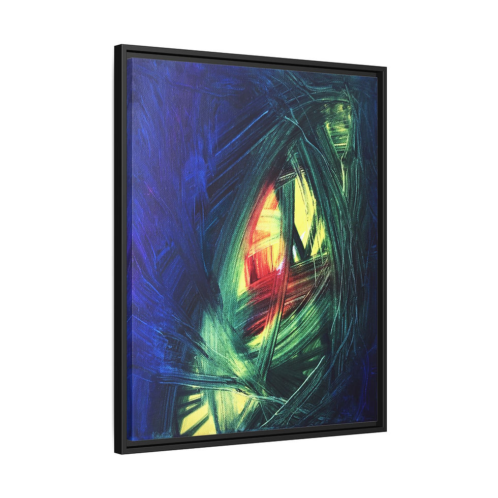 Thumbnail: Reggae Micro Perfect Day - Print on Canvas - Framed