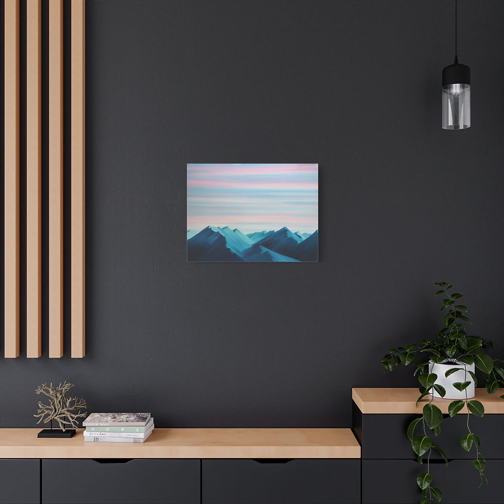 Thumbnail: Morning in the Mountains - Print on Canvas 