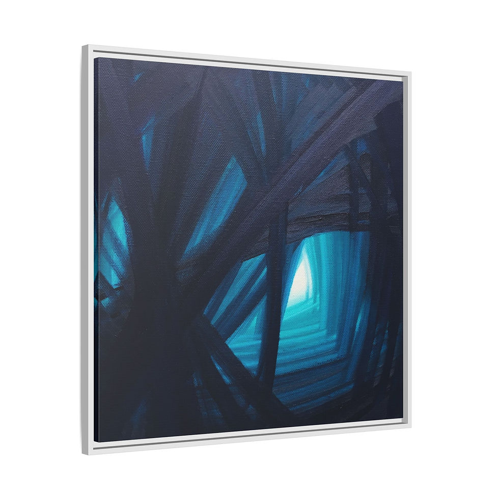 Thumbnail: Dark Blue Tunnel - Framed (3 colors) 