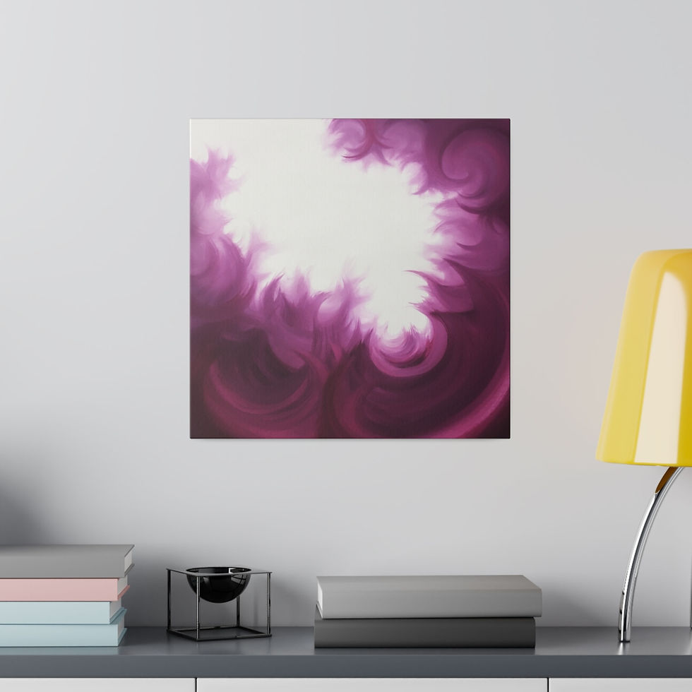 Thumbnail: Pink Waves of Glory - Matte Canvas, Stretched, 0.75"