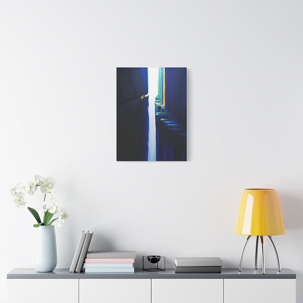 Thumbnail: Happy that we communicate - print on Canvas 