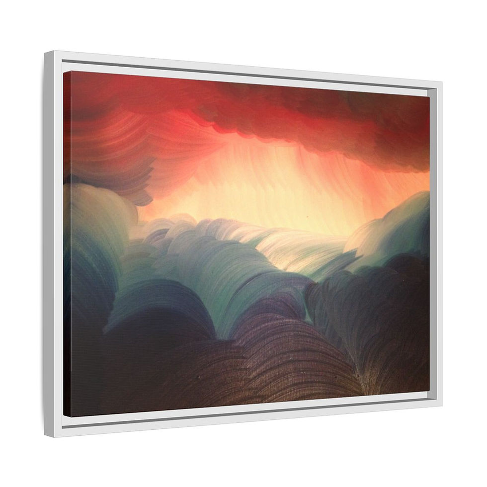 Thumbnail: Hot an Cold - Print on canvas 46cm x 61cm - Framed (3 colors)