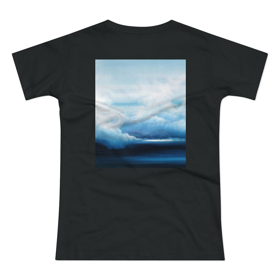 Thumbnail: Copy of Serene Blue Cloud - Women Soft Jersey Fabric