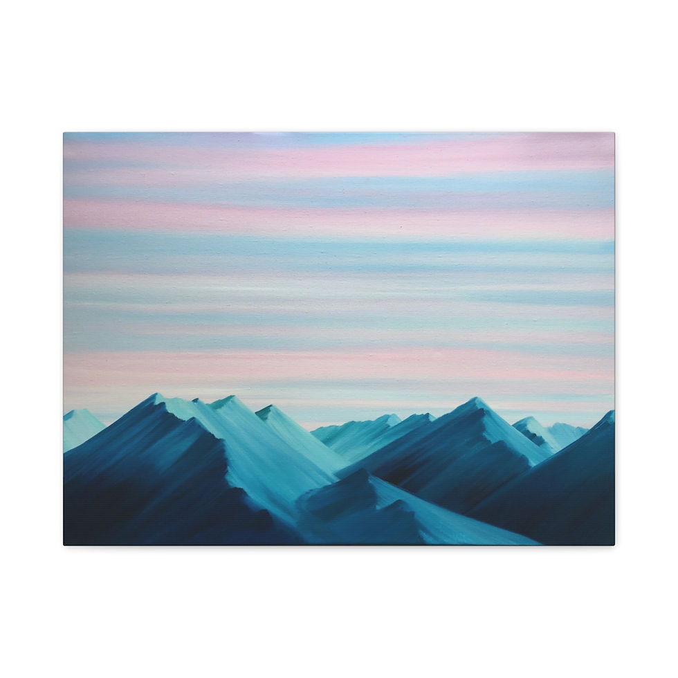 Thumbnail: Morning in the Mountains - Print on Canvas 
