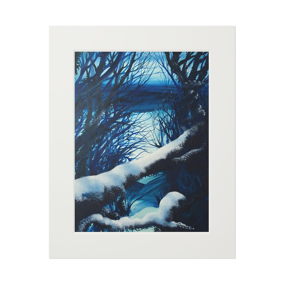 Thumbnail: Magical Winter Forest Passepartout Frame