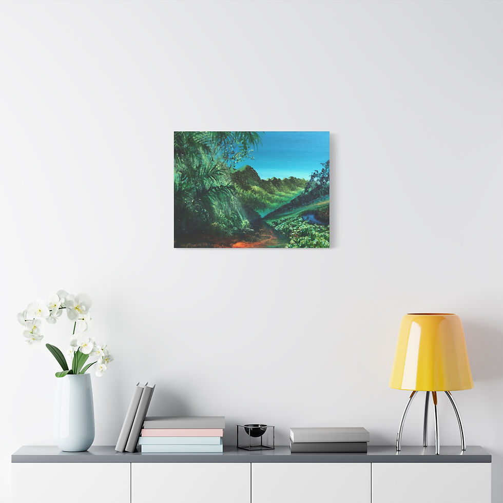 Thumbnail: Jungle Valley - print on Canvas - 40cm x 61cm