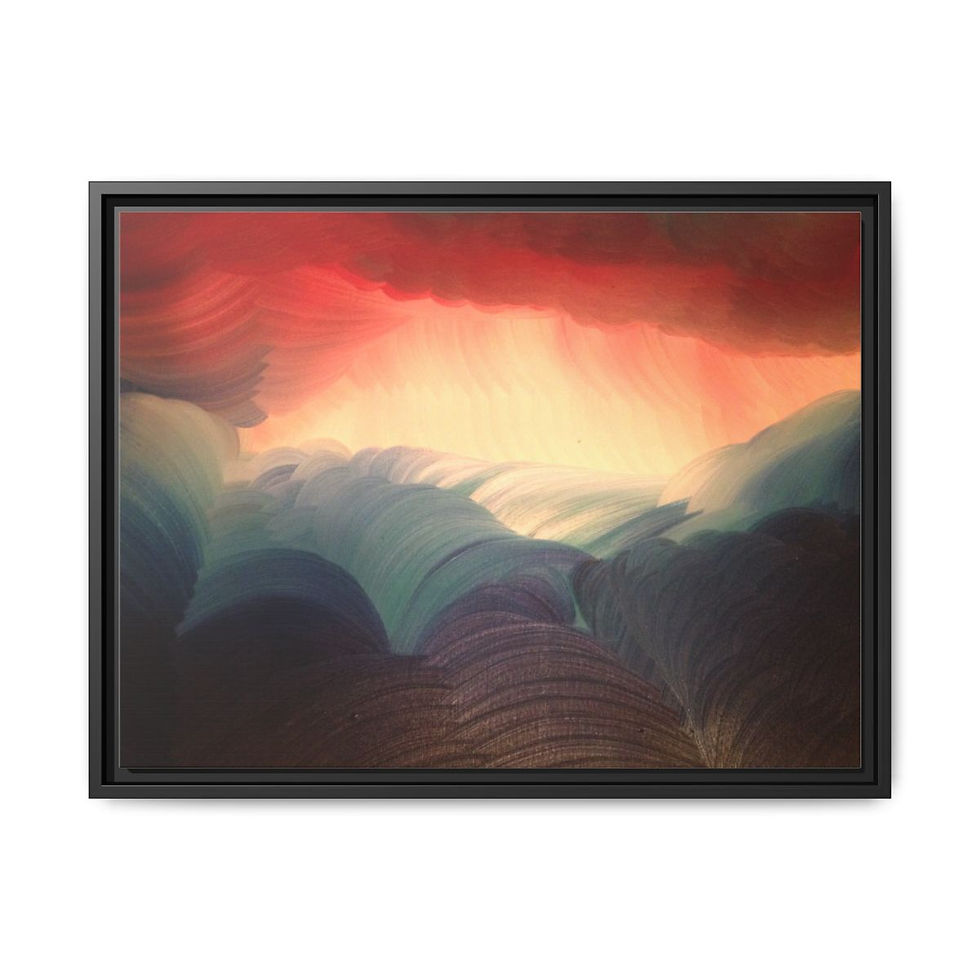 Thumbnail: Hot an Cold - Print on canvas 46cm x 61cm - Framed (3 colors)