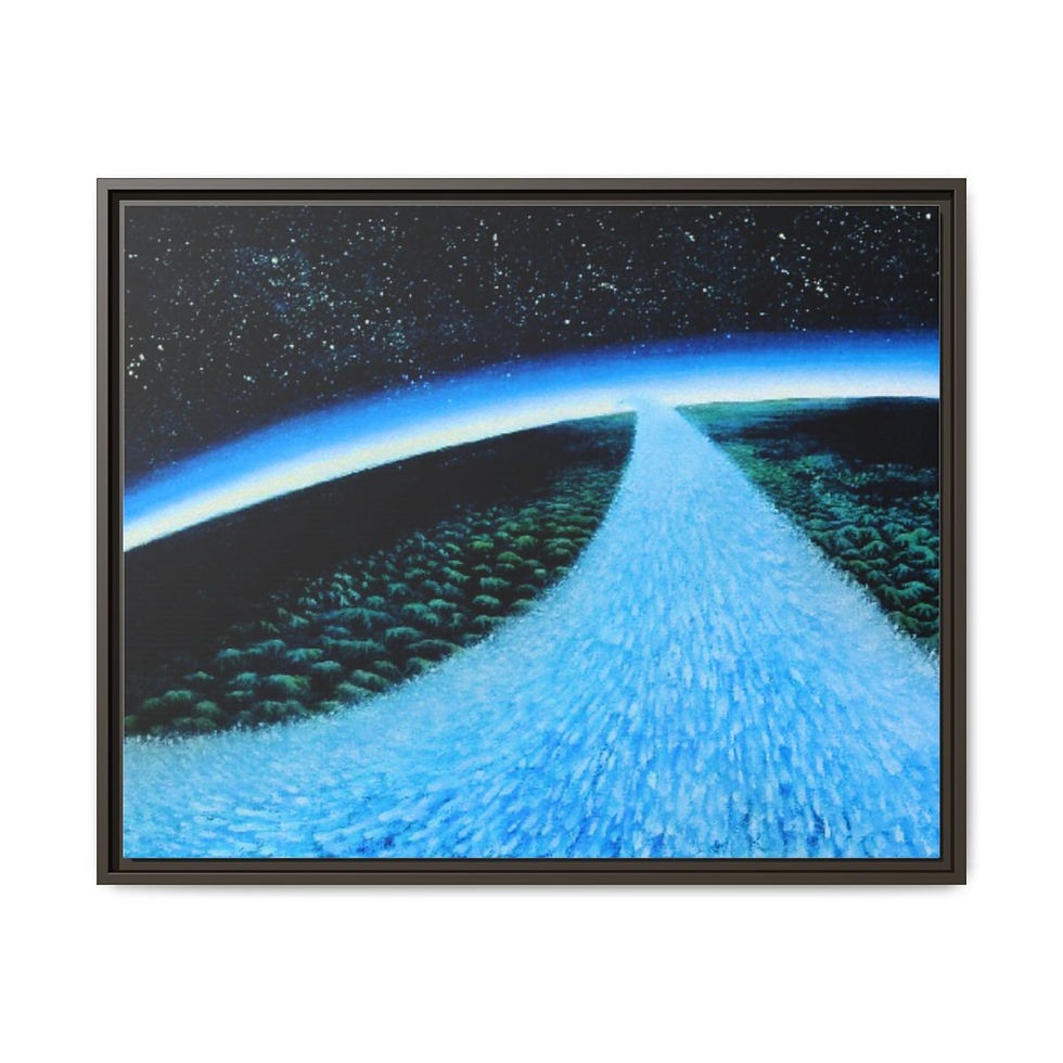 Thumbnail: The Bird of Hope - Print on canvas 76cm x 61cm - Framed (3 colors)