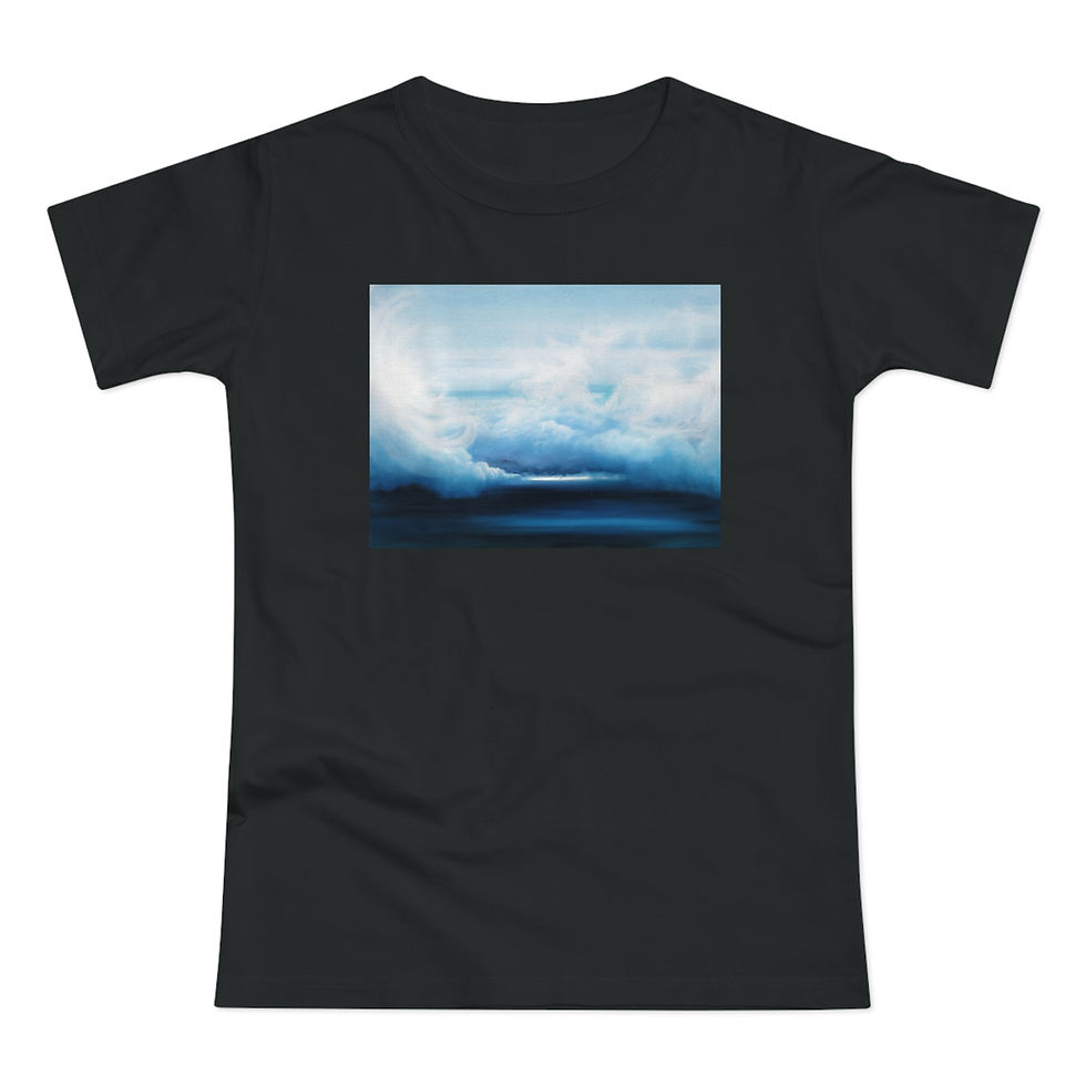 Thumbnail: Copy of Serene Blue Cloud - Women Soft Jersey Fabric