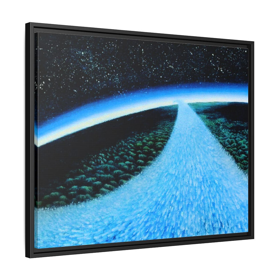 Thumbnail: The Bird of Hope - Print on canvas 76cm x 61cm - Framed (3 colors)