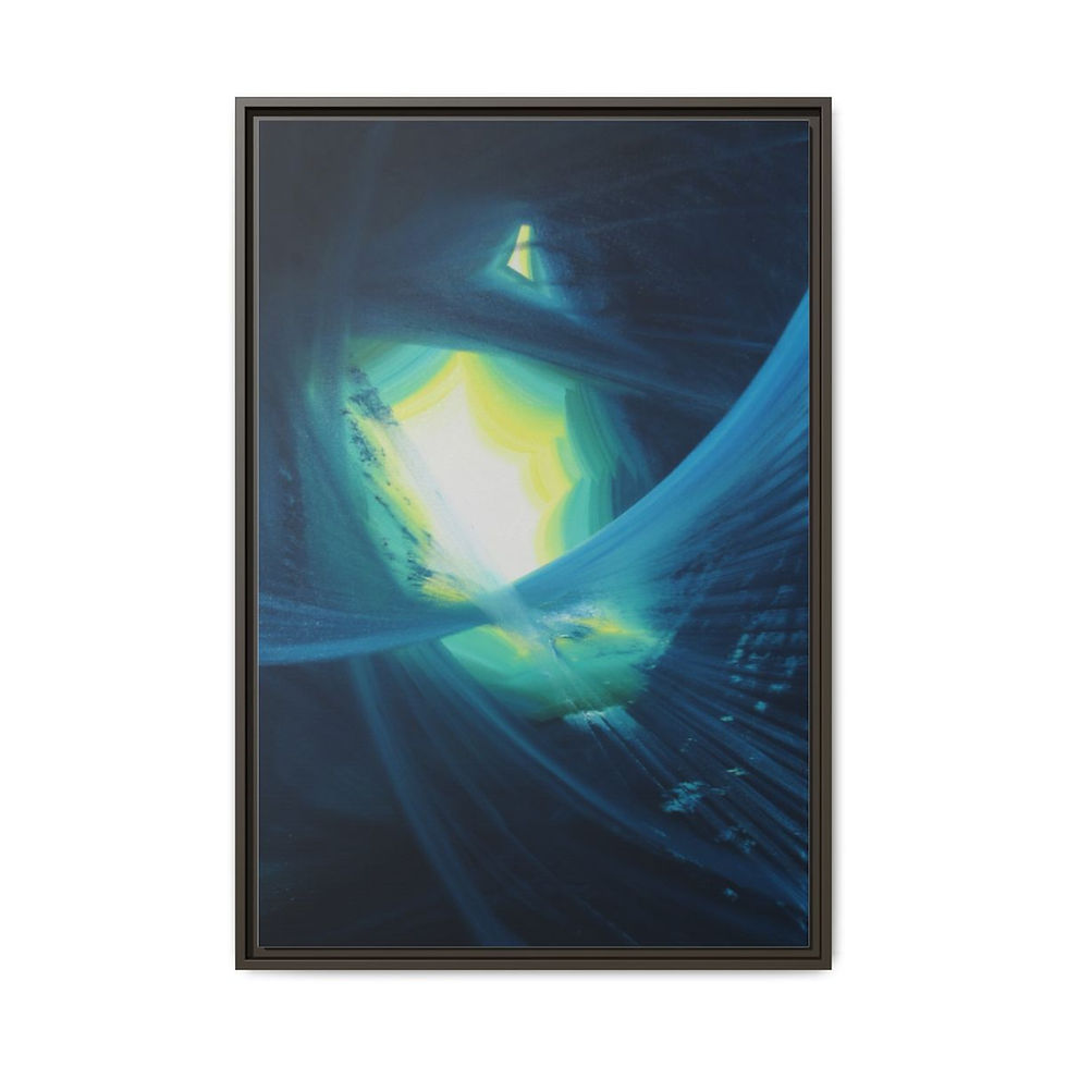 Miniature : Wild Tunnel - Matte Canvas Print - 61cm x 91cm - Framed (Multi-color) 