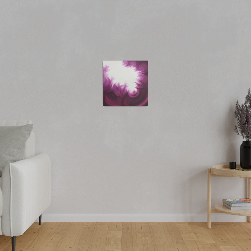 Thumbnail: Pink Waves of Glory - Matte Canvas, Stretched, 0.75"