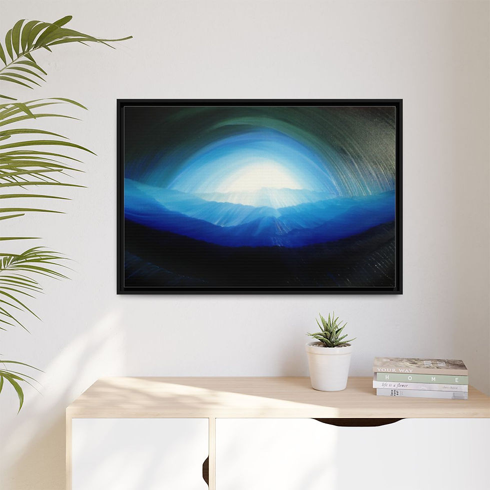 Miniatura: Cave of Sectrets of Nature - Print on canvas - 91.5cm x 61cm - Framed (3 colors)