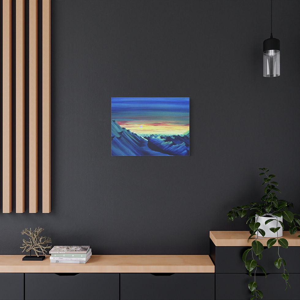 Thumbnail: Mountains Path - Print on Canvas 
