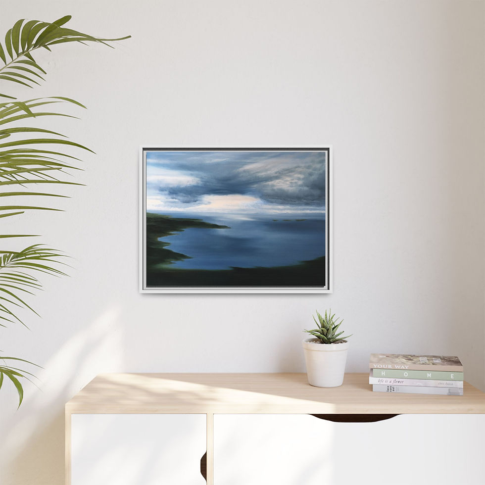 Thumbnail: Galway Bay 2023 BC - Print on Canvas - Framed (3 colors)