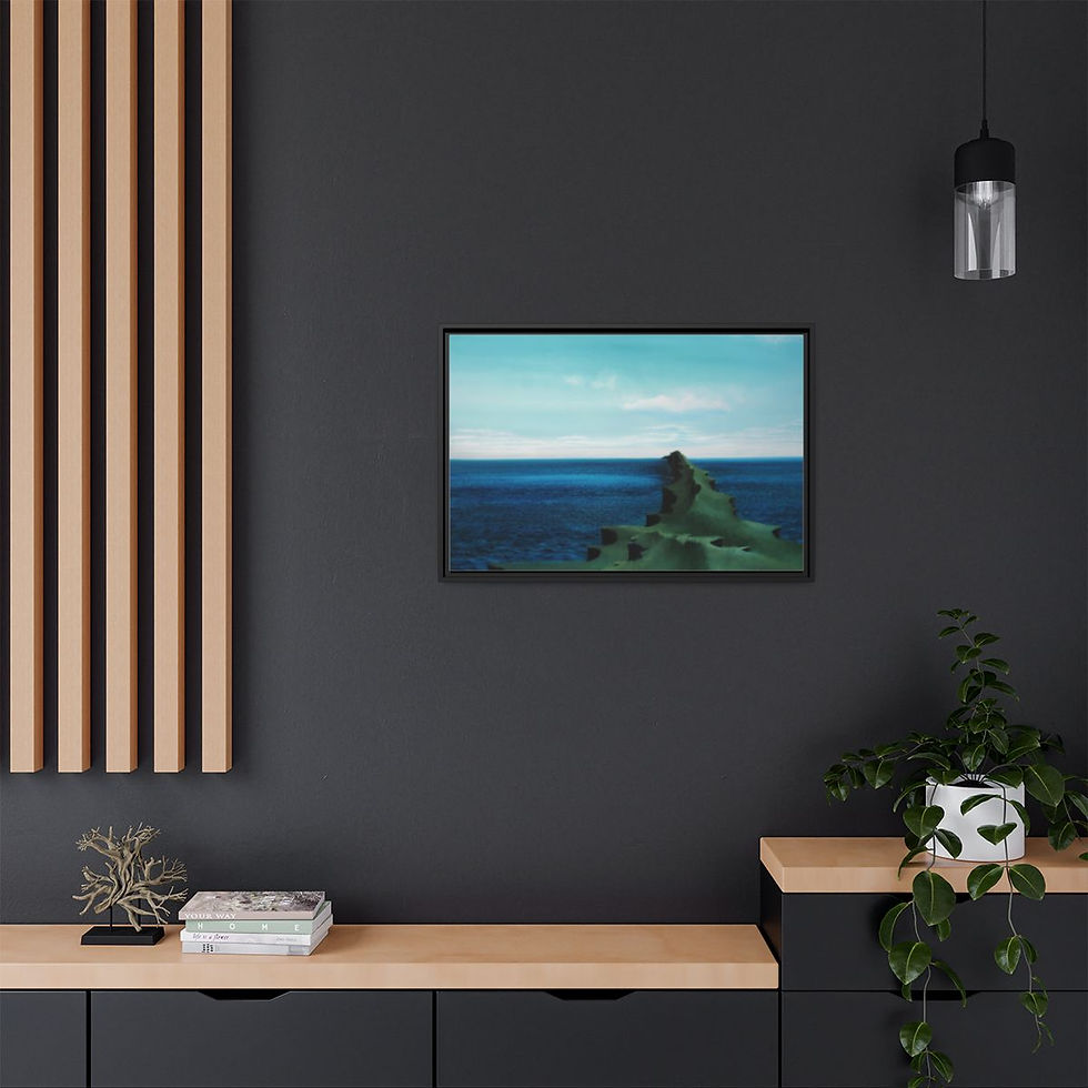 Thumbnail: Ocean View Way _ Print on Canvas _ Framed (3 colors)