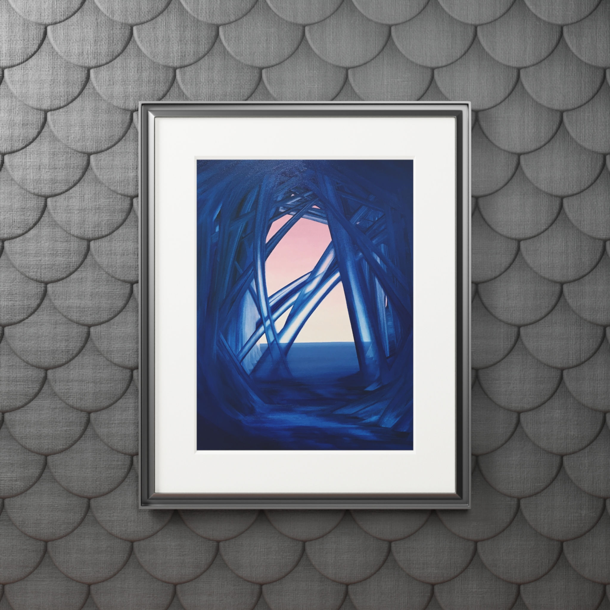 Glacial Cave - Passepartout Frame